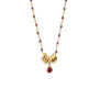 Garnet rosary necklace by Mirabelle